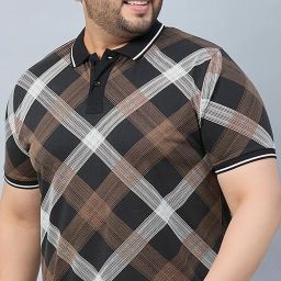 Men Printed Polo Neck Cotton Blend Multicolor T-Shirt-image-93