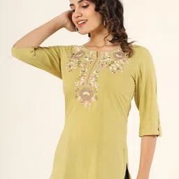 Anouk Round Neck Embroidered Ethnic Top-picture-42
