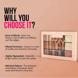 Adbeni Stay Simple Eyeshadow, Blusher & Highlighter Makeup Kit - 28 g - Shade 01 image 4