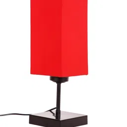 Devansh Red & Brown Solid Contemporary Buffet Table Lamp image 4