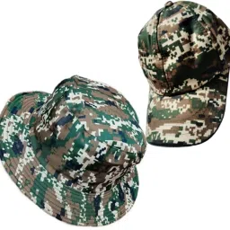 AMF Collections Army Military CRPF Print Hat and Cap-image-80