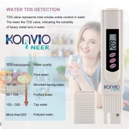 konvio neer TDS Meter Tester with PH Test Kit for Water testing Digital TDS Meter image 5