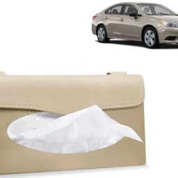 BT348-Car Sun Visor Tissue Box Holder PU Leather Paper Napkin Organizer Hanging Vehicle Tissue Dispenser-image-94