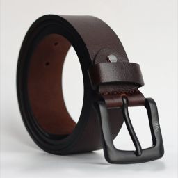 Men Brown, Black Genuine Leather Belt-image-43