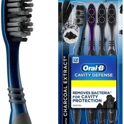 Cavity Defense Charcoal, Value Pack of 4 Soft Toothbrush-image-0