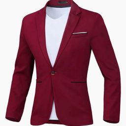 Men Solid Single Breasted Festive, Festive & Wedding, Formal, Party, Wedding Blazer-image-47