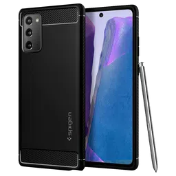 spigen Rugged Armor TPU & PC Back Case For Galaxy Note 20 5G (Air Cushion Technology, ACS01417, Matte Black)-image-51