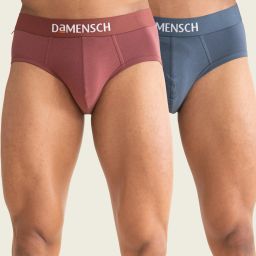 Pack of 2 Combed Cotton Stretch Anti-Bacterial Solid Men Brief-image-63