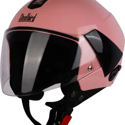 SBH-5 Hi-Quality Triple Nine Baby Pink Size 60 Motorbike Helmet-image-22