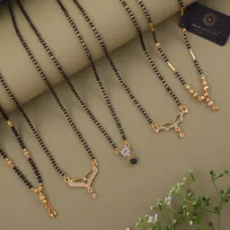 Pack of 5 Gold Plated Mangalsutra for Women Alloy Mangalsutra-image-16