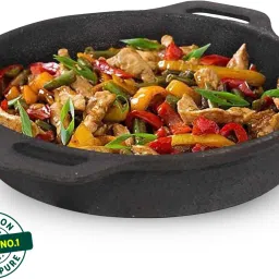 Preseasoned Cast Iron Fry Pan/Skillet With Double Handle - 9.7 inch Fry Pan 24.6 cm diameter 1.8 L capacity-image-72