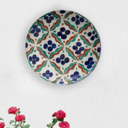 quirk india Multicolour Turkish Cherry Blossom Decorative Wall Plate-picture-38