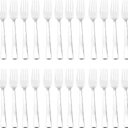 24 Pieces Fork Length 16.5cm 1.7mm Thickness Stainless Steel Baby Fork, Dinner Fork Set-37