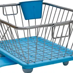 Dish Drainer Kitchen Rack Steel Dish Drainer Basket for Kitchen Utensil/Plate Stand/Bartan Basket Storage Basket-image-42