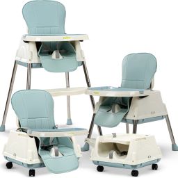 4 in 1 Baby High Chair for Kids with Adjustable Height & Footrest, Baby Feeding-16