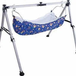Indian Style Swing Palna Ghodiyu or Cradle Folding Stainless Steel Heavy Frame With Cotton Khoyu,Net For Strong Baby, Kids, Girls-[PCS 1]-22