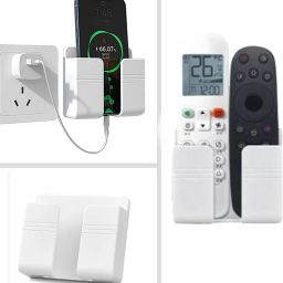 M/S DSNS Mobile Charging Wall Holder And Remote Stand for All Smartphones White 3 Pices Mobile Holder-7