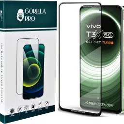 GORILLA PRO Tempered Glass Guard for Vivo T3x 5G, Realme Narzo 70X 5G-image-87