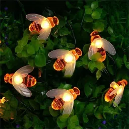 4 meter 16 Yellow honey bee string light Chain Plastic Light Hanging Chain Rod-84