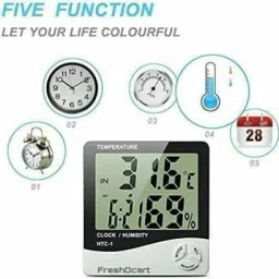 Digital White Clock-25