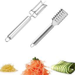 Multi-Function Stainless Steel Double-Sided Peeler, Melon and Fruit Peeler Stainless Steel Cake Server-33