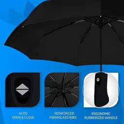 r-rgk 3 Fold with Auto Open and Close Umbrella Umbrella image 2