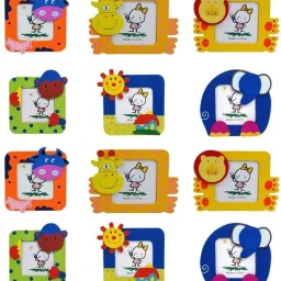 Beautiful Wood Cute Cartoon Photo Frames for Children (Pack Of 12 ) 3 inch Table-picture-33