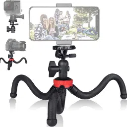 SURYAKUSH Tripod For Phone DSLR Camera Vlog Portable 2in1 Design Selfie Stick Tripod Monopod Kit, Tripod Kit, Tripod Ball Head-0