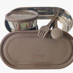 Stainless steel air tight lunch box 1 Containers Lunch Box-image-98