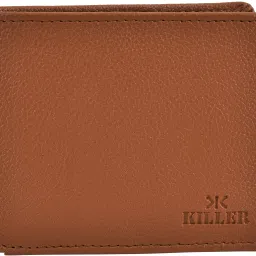 Men Casual, Formal, Trendy Tan Artificial Leather RFID Wallet-image-55