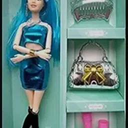 Girls doll house set with foldable hands and legs (Multicolor)-image-52