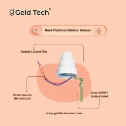 Geld Tech PHOTOCELL SENSOR Day/Night 10A | detect ambient light | Pack of 10 Wired Sensor Security System image 4