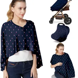 BreastFeeding Cover Outdoor shawl 360 protection Apron easy wear Feeding Cloak-image-37