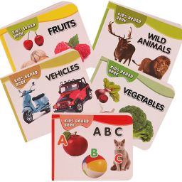 Pocket Book Set of Alphabets, Fruits, Vegetable, Animals, Vehicles-23