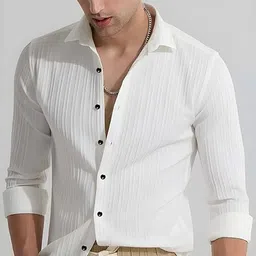 combraided Men Slim Fit Printed Slim Collar Casual Shirt-picture-17