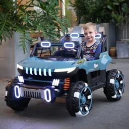 thelharsatoys Power Packed Fun Rechargeable Ride-On & LED Lights for an Electrifying Adventure Jeep Battery Operated Ride On image 4
