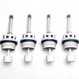 Battery water level float indicator cap set of 6 pieces (30 mm thread) (White) Height Gauge-27