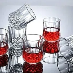 (Pack of 6) Crystal Clear Shot Glass for Drink Vodka, Wine, Whisky, Liquor (60ML ,PACK OF 6) Glass Set Shot Glass-image-29