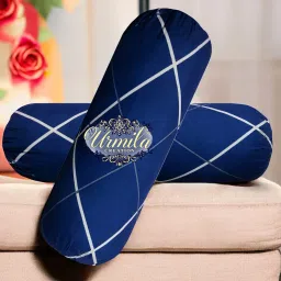 Round Microfibre Geometric Bolster Pack of 2-image-15