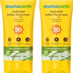 Sunscreen - SPF 50 PA+++ HydraGel Indian Sunscreen for Sun Protection With Aloe Vera & Raspberry-34