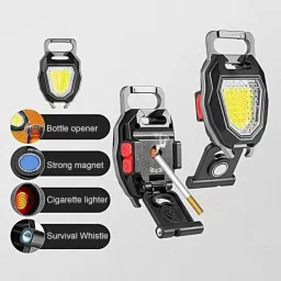 BMT-K444 Keychain: 6-Mode Light, Charging Display Lighter & Bottle Opener 8 hrs Torch Emergency Light-image-59