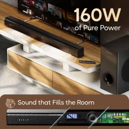 Boult Bassbox X160 2.1 Channel, 160W Power with Subwoofer, 3 EQ Modes, Remote Control 160 W Bluetooth Soundbar image 2