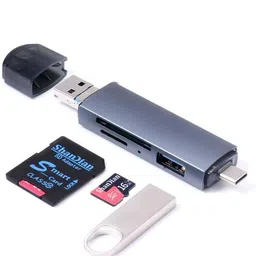 Good One 3 IN 1 OTG Cardreader, USB+Micro USB+Type-C, For Type-C/Android Or Pc Laptop Card Reader-picture-9