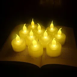 6 Pcs Acrylic Crystal For Home, Room, Festival diwali Decor Candle Candle-image-4