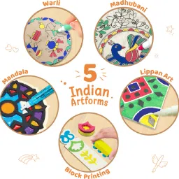 imagimake Indian Art Forms - Learn 5 Indian - DIY Craft Kit For Kids 8 Years+ image 3