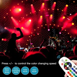 wrader 18 LED Par Light RGB Disco DJ Party Stage DMX Control Single Disco Ball image 2