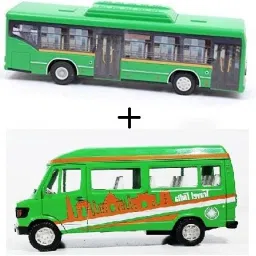 Travel India & Low Floor Bus Combo, Pull Back Action Toys-21