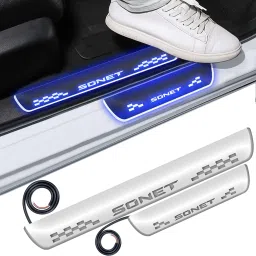 105 Premium Quality LED ACRYLIC Footstep Scuff Plates Sill plates - SET OF 4PCS for sonet Door Sill Plate-image-31