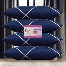 LUXURY Cotton Solid Sleeping Pillow Pack of 4-35