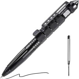 Tungsten Steel Tactical Pen for Self Defense Emergency Portable Tool Black Color Pencil-picture-15
